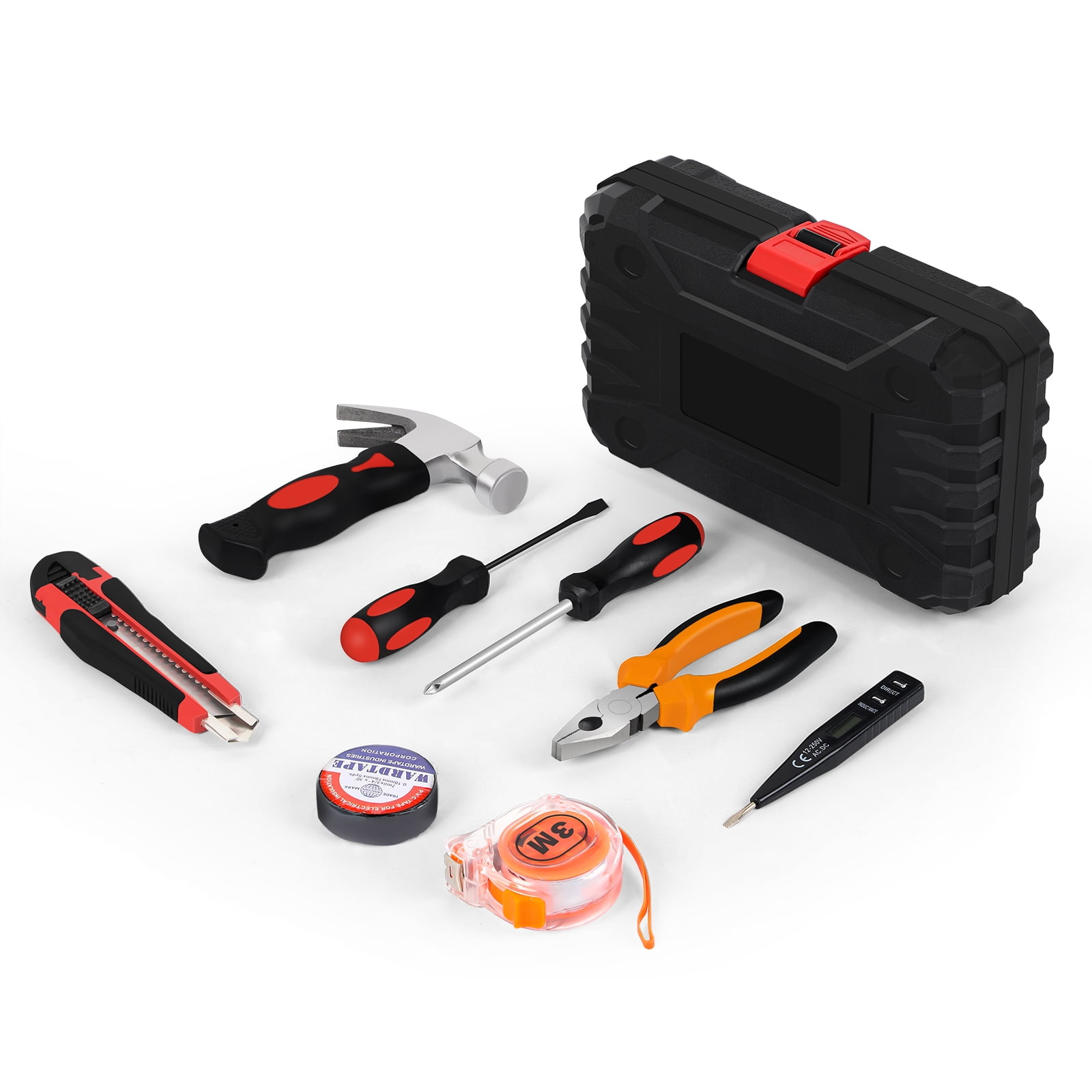 9 Piece Portable Hardware Set Household Hand Tools Professional Do-It ...