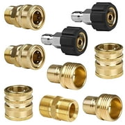 9-Piece Pressure Washer Adapter Set, Quick Connect Kit, M22 14mm Female to 3/8" Quick Connect Adapters