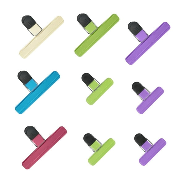 9-Piece Reusable Chip Bag Clips Set: Elevate Your Kitchen Organization with Versatile, Durable Clips for Snack and Food Storage