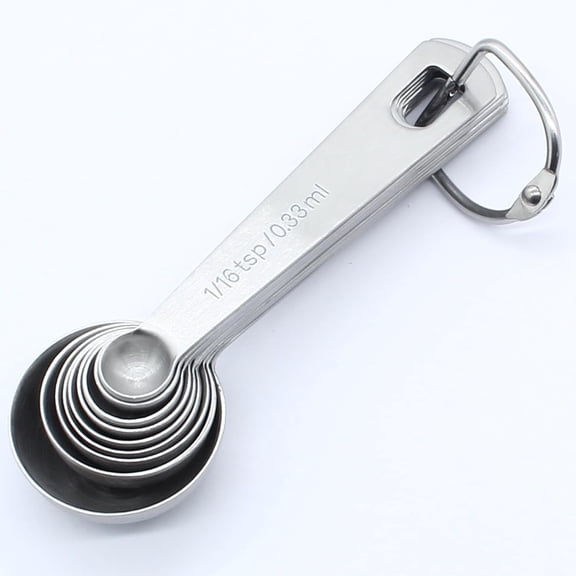 9-Piece Stainless Steel Measuring Spoons Set - Nesting, 1/16 tsp to 1 tbsp for Precise Baking & Cooking Essentials