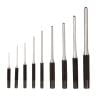 9-Piece Steel Roll Pin Punch Set with Durable Roll-Up Canvas Pouch – Essential Tool for Gunsmithing, Jewelry Repair, Automotive Work, and Home Maintenance (Dark Gray)