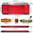 9-Piece Submersible LED Trailer Light Kit, IP68 Waterproof Boat Trailer ...
