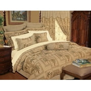 9 Piece Tapestry Palm Bedding Comforter Set