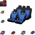 thumbnail image 1 of 9-Piece Universal Car Seat Covers – Embroidered Waterproof Full Set Seat Protector for Most Cars, Stylish Interior Accessories with Easy Installation, Front & Rear Coverage, 1 of 4