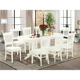 thumbnail image 1 of 9 Piece Vancouver Kitchen Table Set - Linen White, 1 of 1