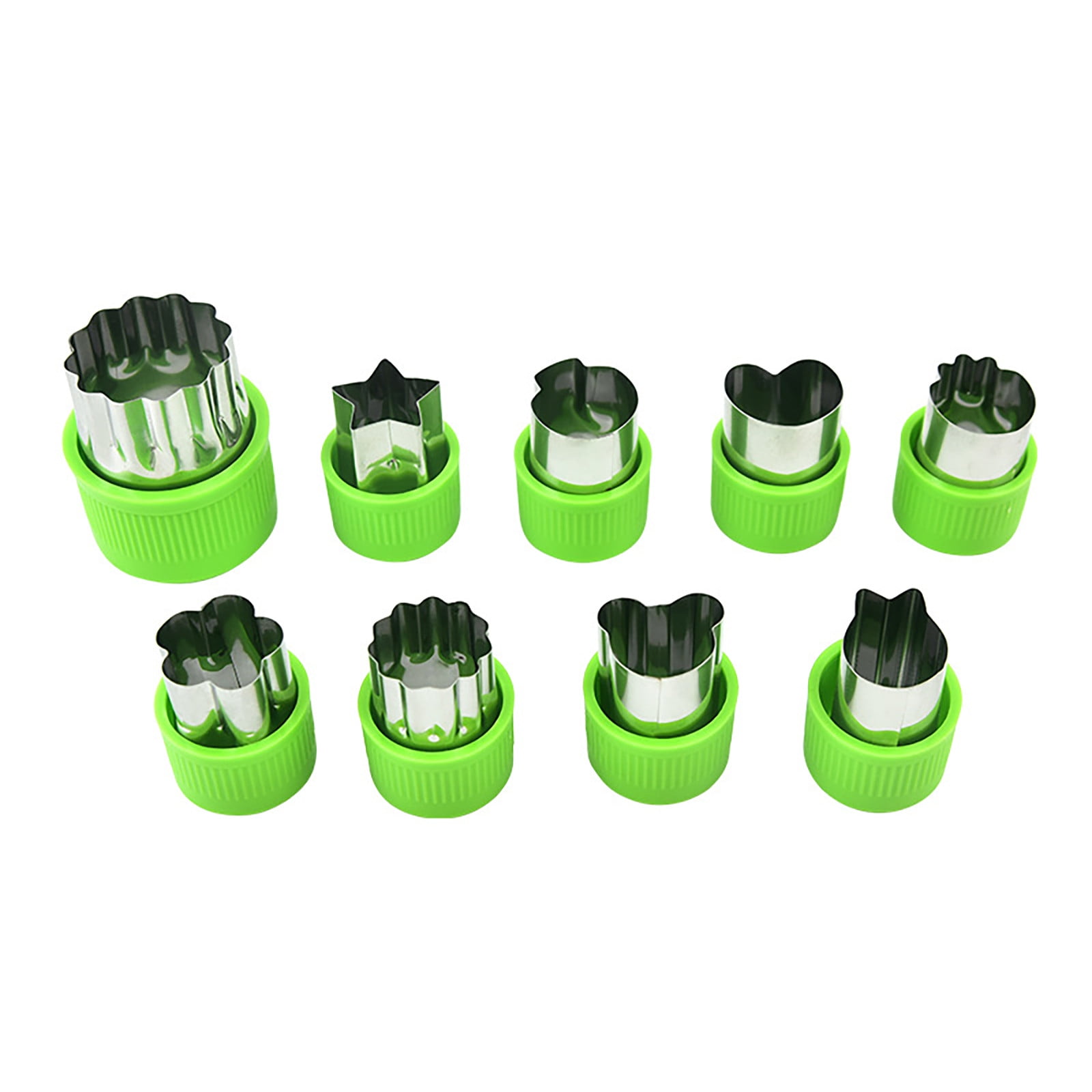 9 Piece Vegetable Fruit Shape Switcher Set Stainless Steel Vegetable ...