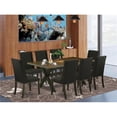 thumbnail image 1 of 9 Piece X-Style Dining Table Set - Black, 1 of 1