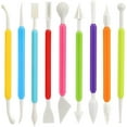 thumbnail image 1 of 9 Pieces Clay Sculpting Tools, Plastic Clay Sculpting Tools, Polymer Clay Shaping Tools, Pottery Shaping Tools for Clay, Double-Heads Polymer Clay Tools Kit for Embossing Modeling Sculpting, 1 of 5