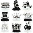 9 Pieces Happy New Year Centerpieces New Year Table