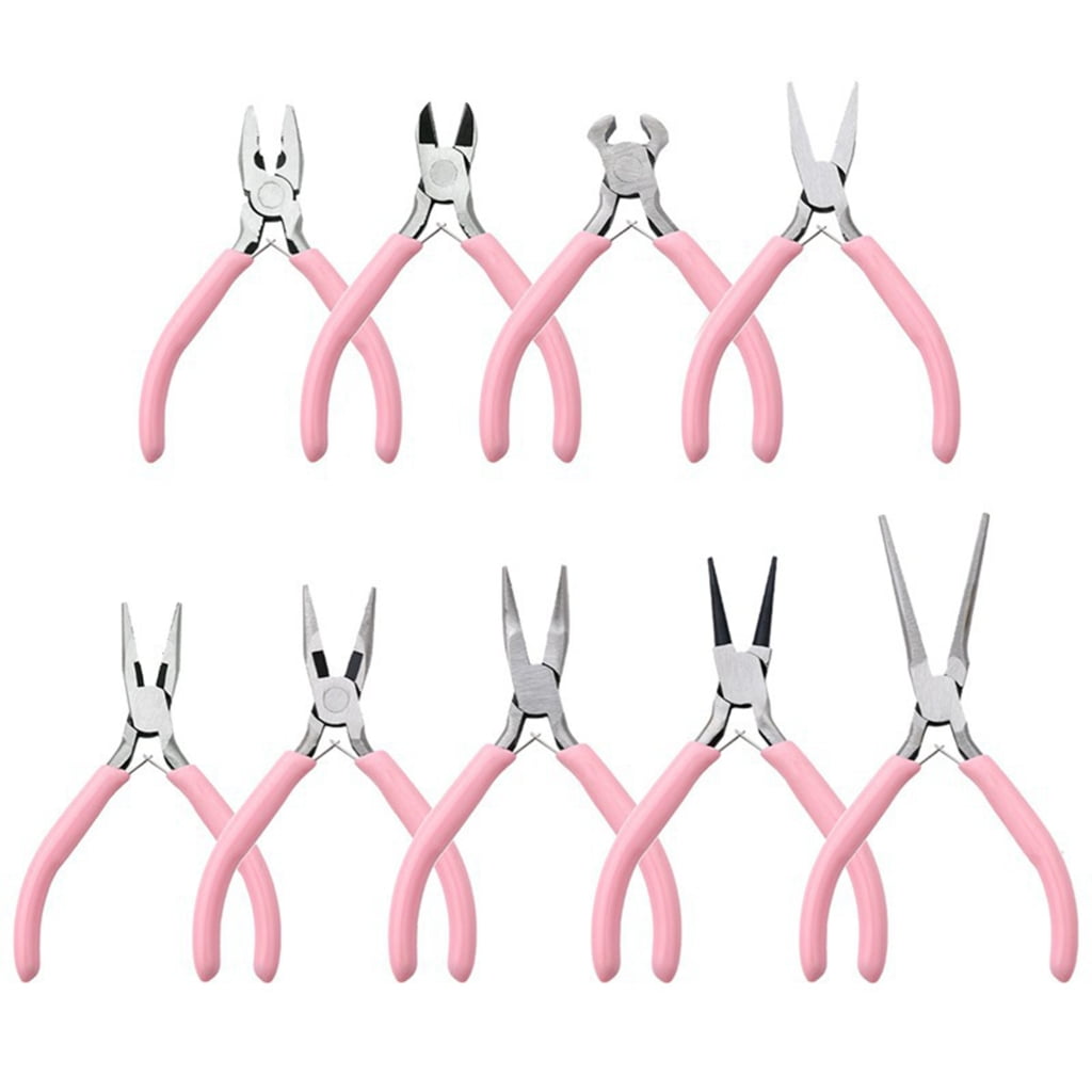 9 Pieces Jewelry Pliers Set Jewelry Making Hardware Winding Pliers for DIY Crafts Necklaces Jewellery Making Repair Tool