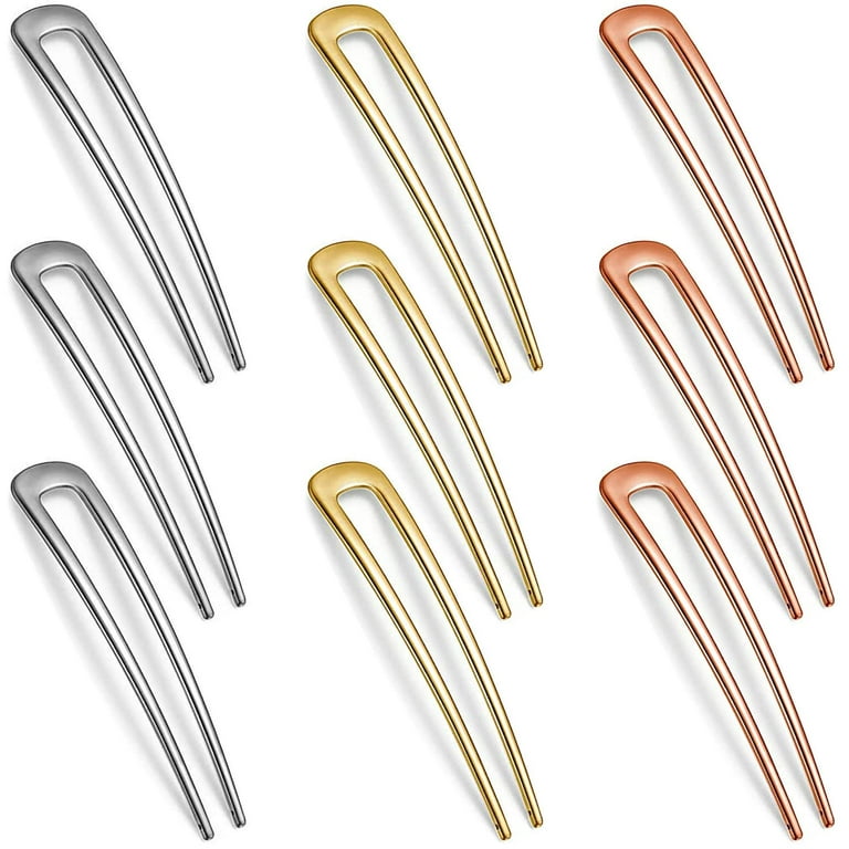 2-3 Pcs, U-Shape Hair Pins, Hair Pin, Gold Pins, Silver Hairpin