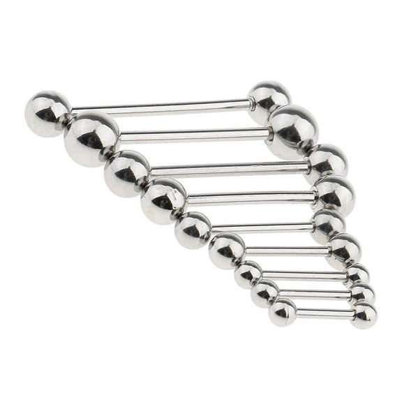 9 Pieces Stainless Steel Barbell Eyebrow 18/16g