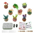 thumbnail image 1 of 9 Pieces Succulent Plants Needle Felting Kit, Wool Felting Kit with Pad, Finger Cots, Needle, Wooden Felting Tool, Instruction, Needle Felt Start Kit Supplies for Beginners Adult DIY Decor, 1 of 7