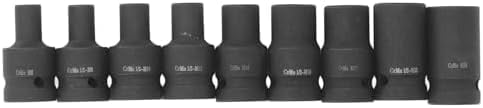 9 Pieces Tap Sockets Set,M6, M8, M10, M14, M20, M22, M24 Square Socket ...