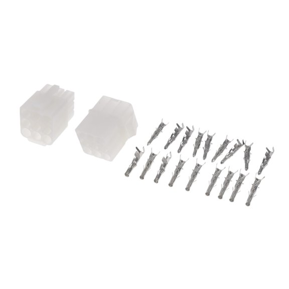 9 Pin Car Electrical Wire Connector Plug Kits Waterproof for Car Boat RV 1 Set 6.2mm Series Plastic