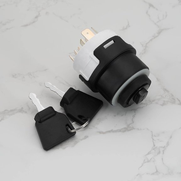 9 Pin Ignition Starter Key Switch with 2Pcs Key 701/80184 50988 85804674 Compatible with JCB Compatible with New Holland Ignition Starting Key