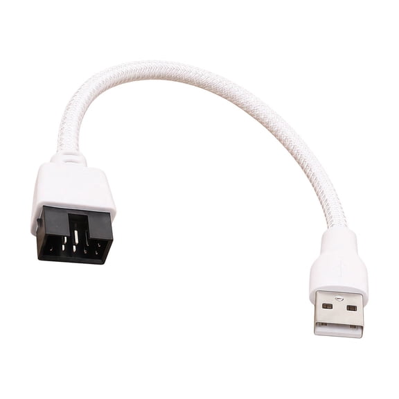 9 Pin USB Header To USB Cable, USB 2.0 Type A Male To 9Pin Male Motherboard Cable Cord for Desktop 20cm