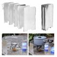 thumbnail image 1 of 9-Plate Stove Windscreen,Camping Stove Windscreen,Outdoor Mini Portable Foldable 9-Plate Camping Cooking Stove Windscreen with Carrying Bag, 1 of 7