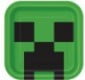Minecraft Square 9" Dinner Plates, 8ct