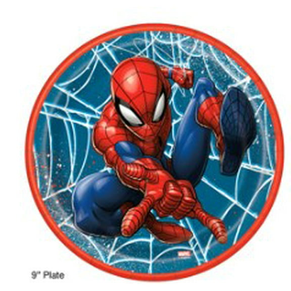 Spider-Man Round 9" Dinner Plates, 8ct
