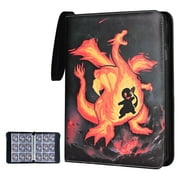 9 Pocket Card Binder,720 Double Sided Pocket PU Collection Binder,Waterproof Trading Card Album Holder,Zip Card Folder for YuGiOh, MTC, TCG, Game Cards & Sports Cards