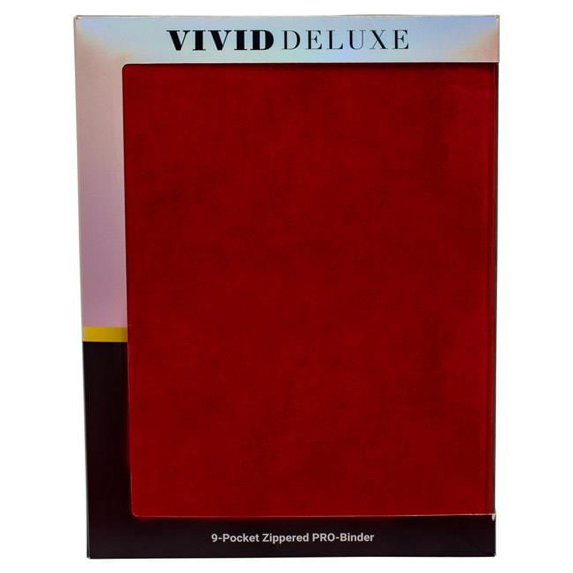 9 Pocket Deluxe Vivid Red Pro-Binder