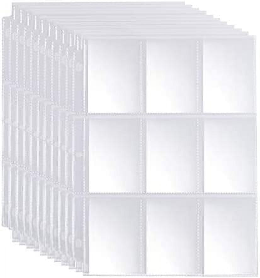 9 Pocket Page Protector 540 Pockets Premium Double Side Trading Card
