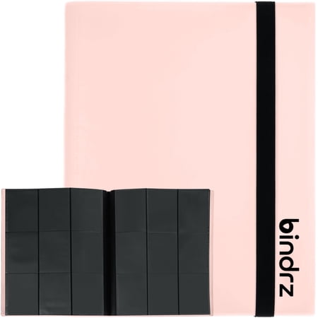 9 Pocket Strap Binder Album for 360 Trading Cards - Side Loading Pockets Folder - Archival Safe Material for CCG TCG MTG and Sports Cards