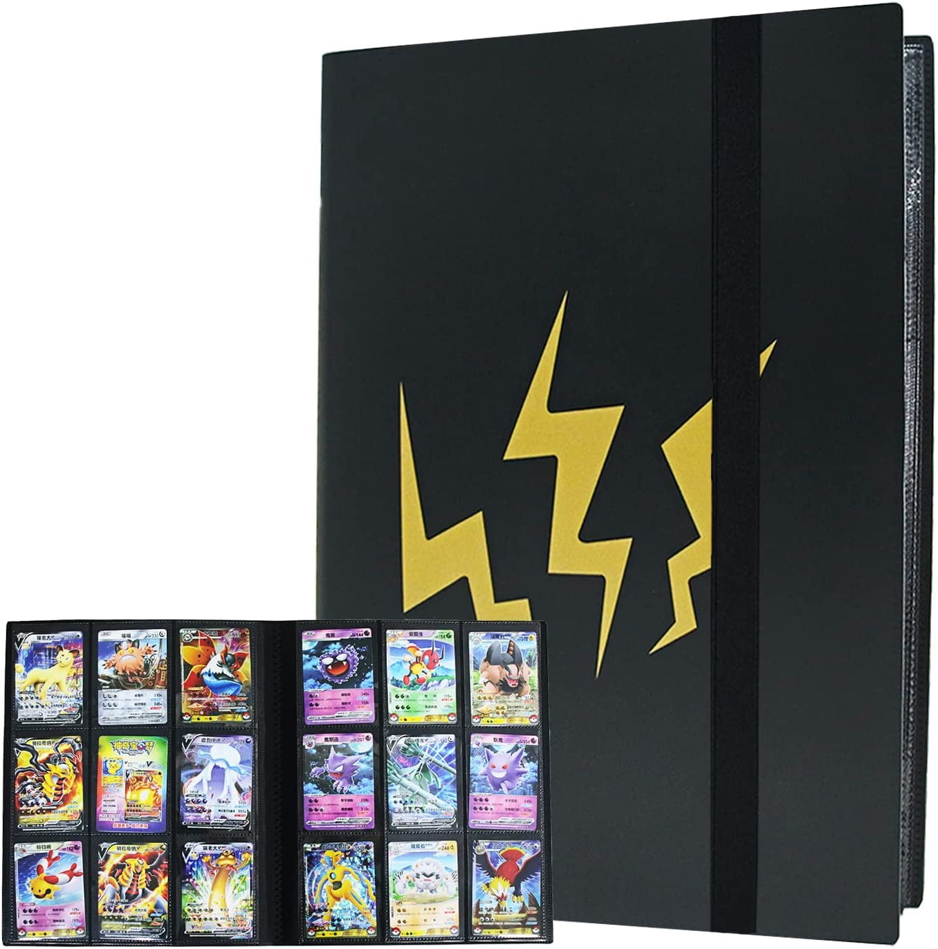 9 Pocket Trading Card Album for Pokemon Scrapbook for Pokemon Scrapbook  Trading Cards Album Binder for MTG Magic, Fortnite, Pokemon, Yu-Gi-Oh, with  360 Card Capacity 