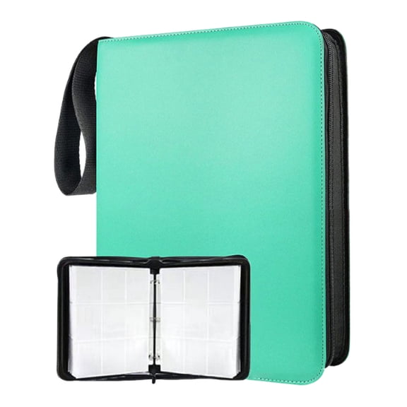 9-Pocket Trading Card Binder Album - 50 Pages 900 Card Slots, Durable & Portable Collectible Card Holder for Sports, Gaming Cards, Clear PVC Pages for Easy Viewing & Organization