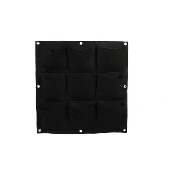 9 Pockets Hanging Planter Bags, Hanging Vertical Wall Mounted Plant Planting Grow Bags, Herb Garden Planter Outdoor Indoor Growing Bag, Gardening Vertical Greening Flower Container