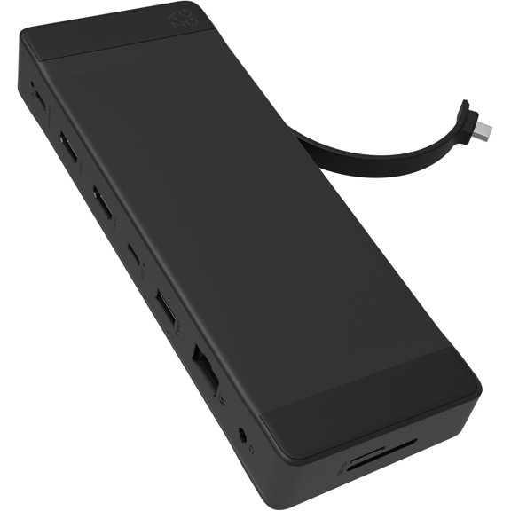 9-Port Hub  2 USB-C, HDMI (4K 60Hz), 1 USB-A (10Gbps), Ethernet, o Jack, SD & MicroSD Card Readers - Multi-Device Connectivity for iPadOS, ChromeOS, Android, Windows