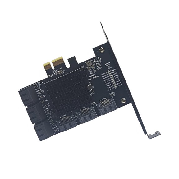 9 Port PCIe to SATA 3.0 Expansion Card with 6.0 Gbps Transfer Speed and Hot Swap Support for Desktop PCs