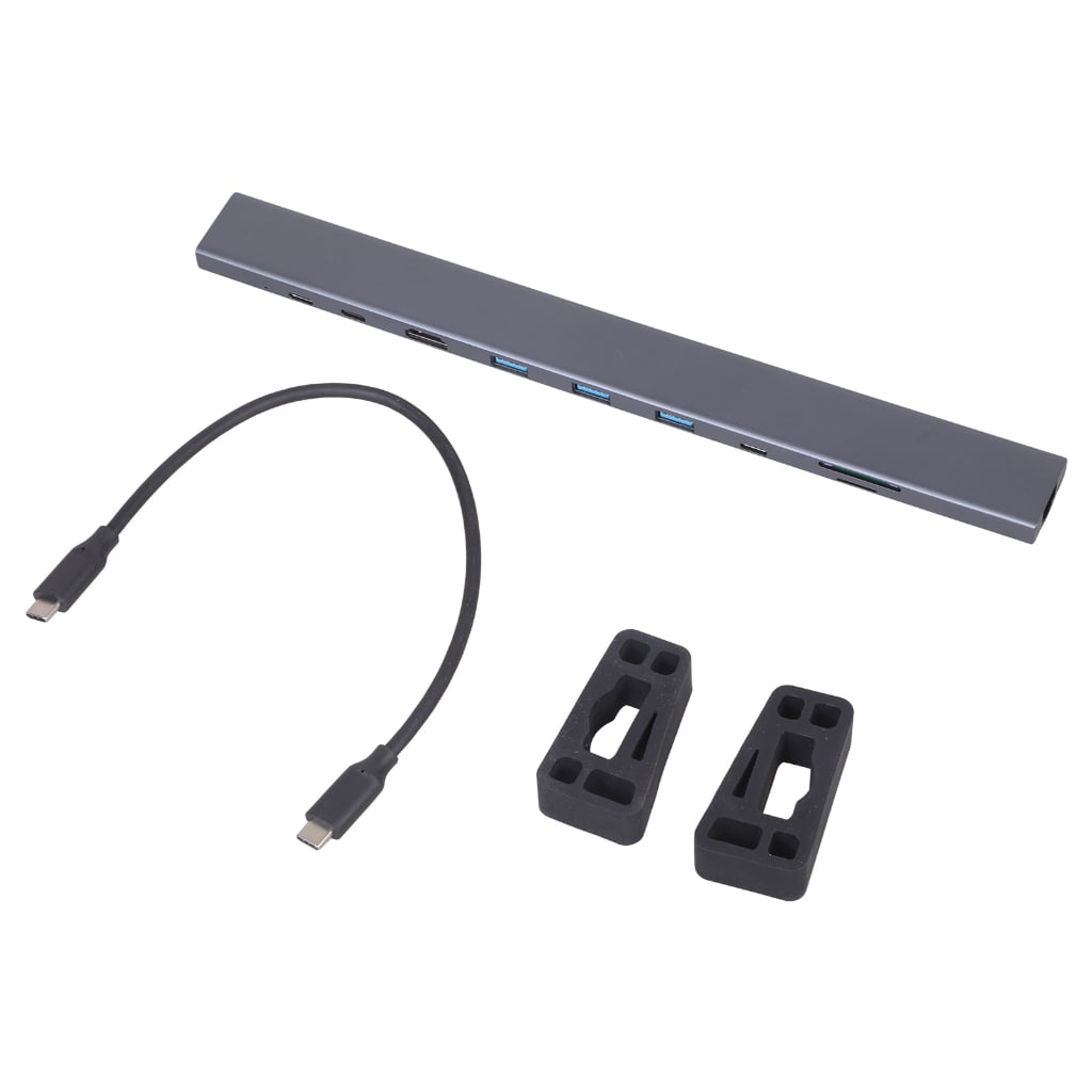 9 in 1 USB C Hub Multiport Adapter USB Docking Station 4K60Hz Video and 1000M Rj45 Ethernet PD100W for Office and Home