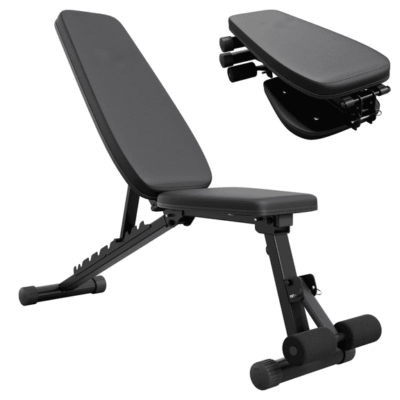 9-Position Adjustable Weight Bench, Foldable Workout Bench with 800lbs Capacity for Full Body Exercise, Adjustable Weight Bench for Exercise, Home Workout Equipment, Fitness Training