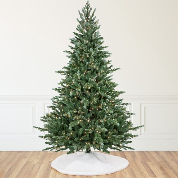 Northlight Real Touch™️ Pre-Lit Medium Blue Spruce Artificial Christmas Tree - 9' - Clear Lights