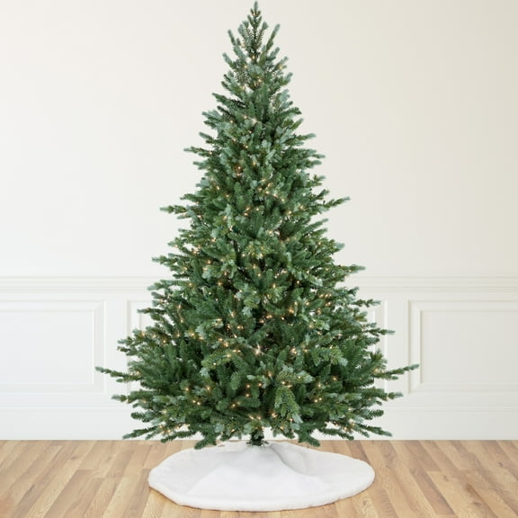 Northlight Real Touch Pre-Lit Medium Blue Spruce Artificial Christmas Tree - 9' - Clear Lights