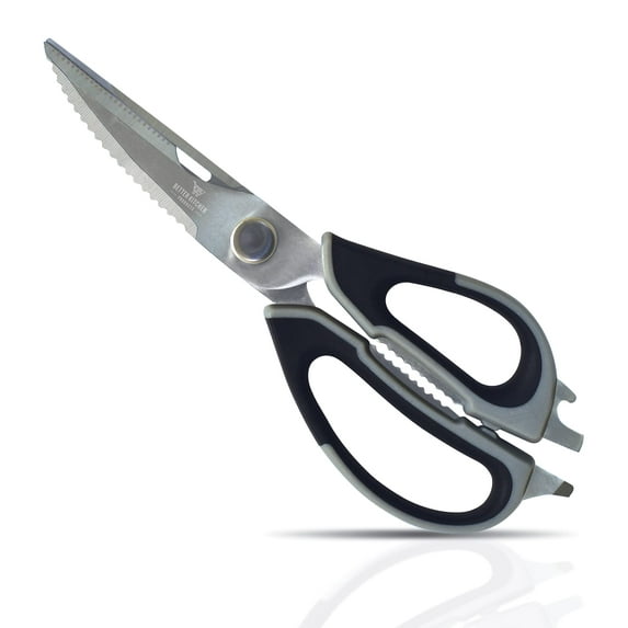 9" Premium Kitchen Shears with Detachable Blades by Better Kitchen Products, Stainless Steel, All Purpose Come Apart Utility Scissors, Heavy Duty Kitchen Scissors, Meat Scissors, Poultry Shears