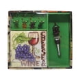 thumbnail image 1 of 9" Purple and Green Grapes Wine Hostess Set, 1 of 2