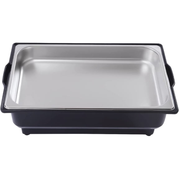 9 Qt Electric Chafing Dish, Chafing Dish with Tray & Lid, Chafing Dish Buffet Set, Food Warmer Buffet Server for Restaurant, Buffet, Hotel, Temp Adjustable 149-185