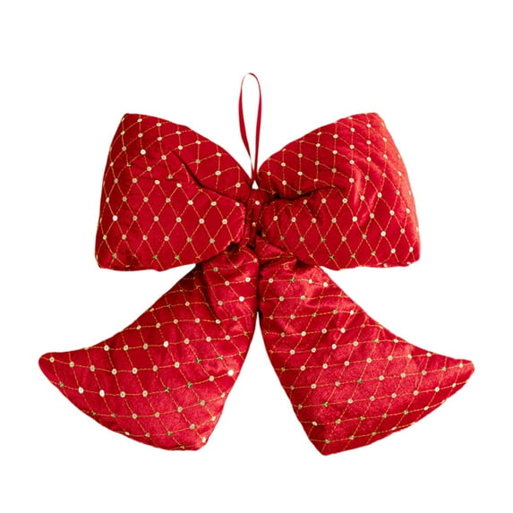 9" Red Velvet Christmas Bows - Polyester Wreath Bows with Twist Ties for Xmas Tree, Gift Wrapping, Holiday Decor, Festive Home & Party Decoration