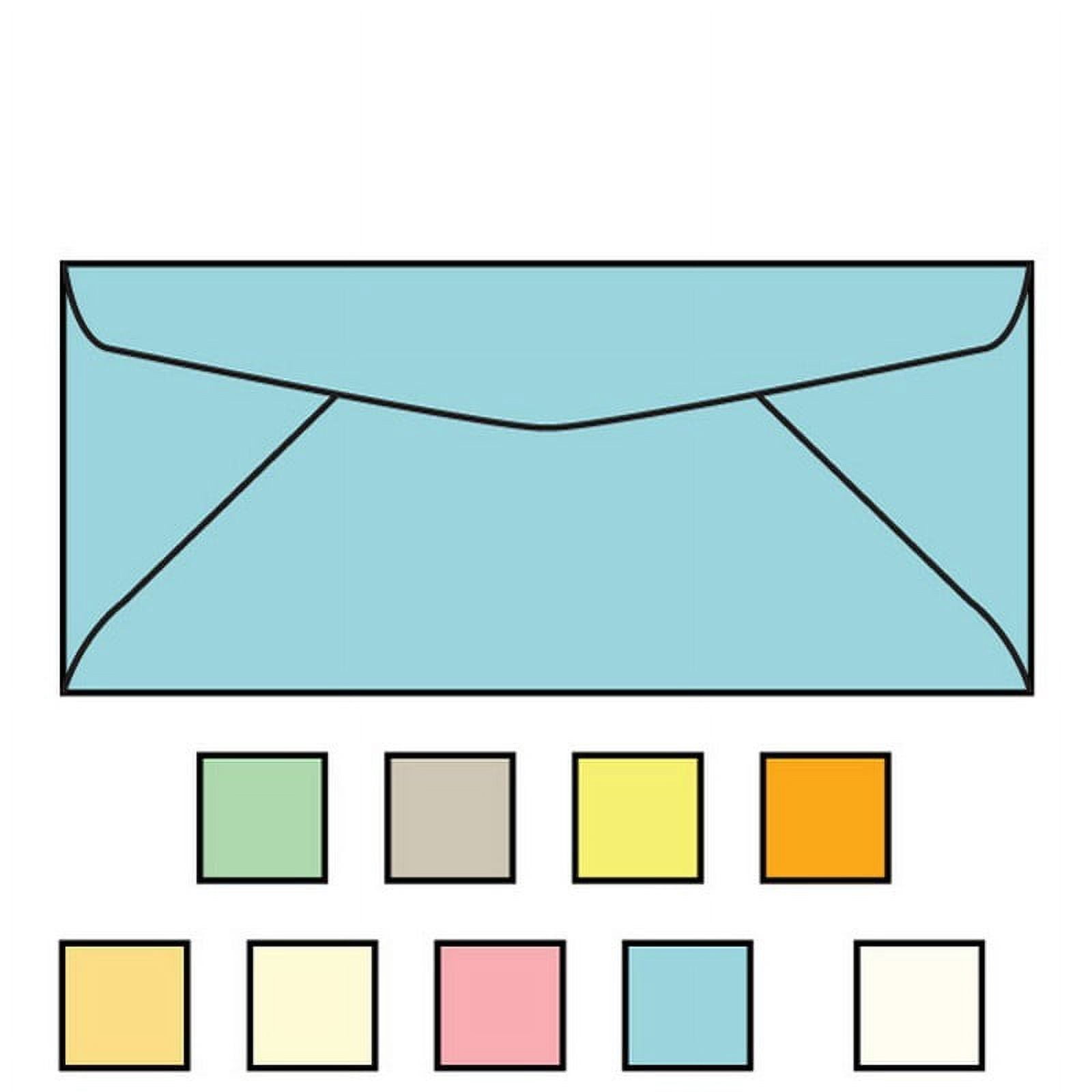 #9 Regular Envelopes, 3-7/8" x 8-7/8", 24#, Recycled, Pastel, Acid Free, Diagonal Seam, No Window (Box of 500)
