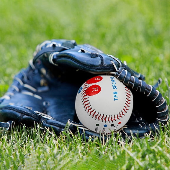9" Regulation Baseball - Soft & Hard Practice Balls for Training - Rubber Core & Leather Covered - Durable Baseballs for Competitive Play & Pitching Drills