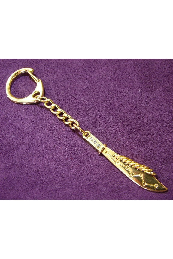 9 Ring Sword Amulet or Keychain in Feng Shui