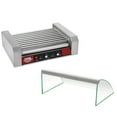 thumbnail image 1 of 9 Roller Hot Dog Machine with Tempered Glass Cover – Countertop Hot Dog Roller Makes Up to 24 Hotdogs, Brats, or Sausages by Great Northern Popcorn, 1 of 2