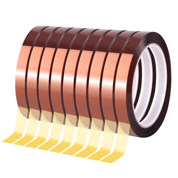 9 Rolls 10mmx33m (108Ft) Sublimation Tape Heat Tape Transfer Tape High Temperature Hea y2109