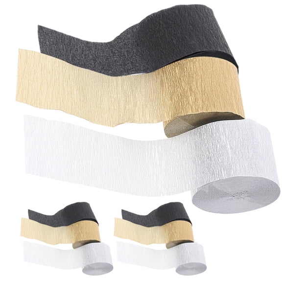 FONDOTIN Party Crepe Streamers Assorted Colors Paper Decorations for Birthday, Wedding, Baby Shower, and Event Celebrations