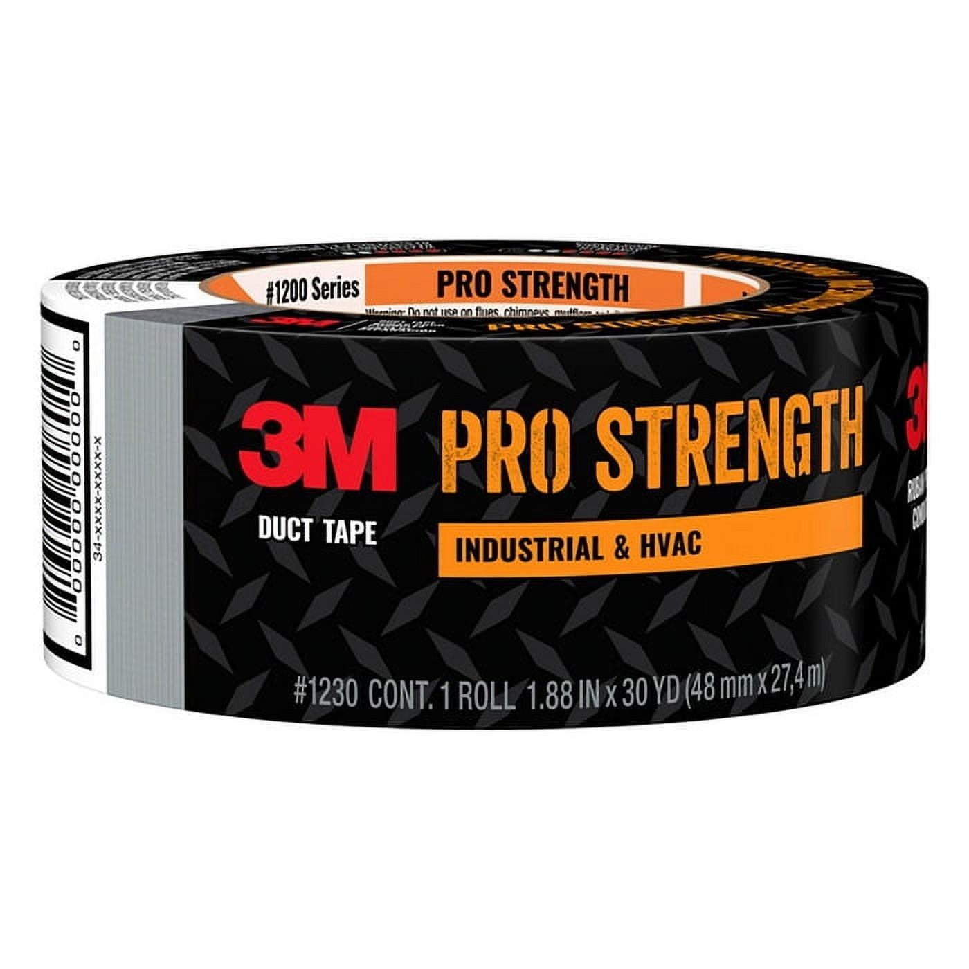 3M Pro Strength Industrial Duct Tape - Heavy Duty - 9 Rolls, 1.88 x 30 Yds, Gray — Residential Use, Standard Application