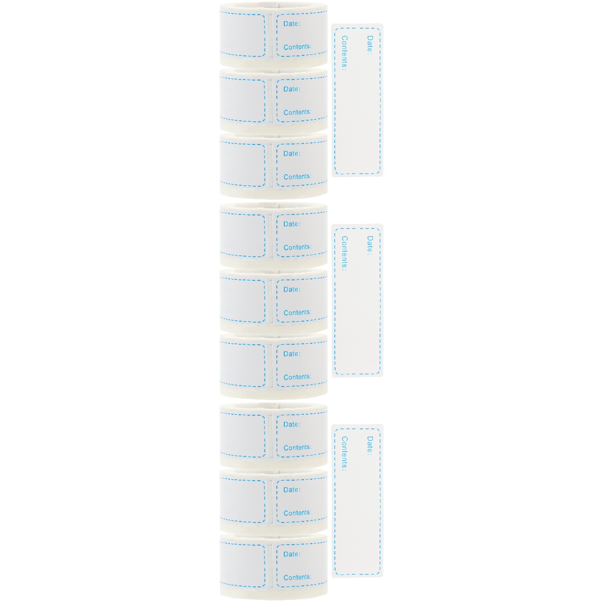 9 Rolls of Self Adhesive Food Labels Removable Freezer Food Labels