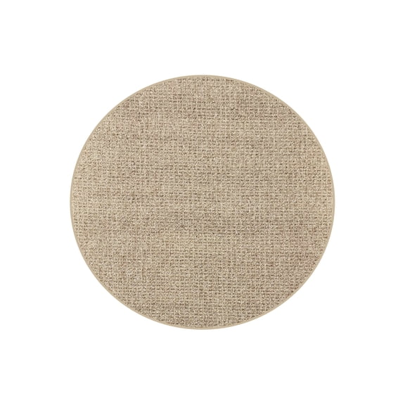 Koeckritz Rugs Casual Boucle Straw Weave Premium Indoor/Outdoor Round Area Rug, 9' Round